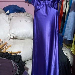 Party  Long Purple Trail Dress Gown Urbanic