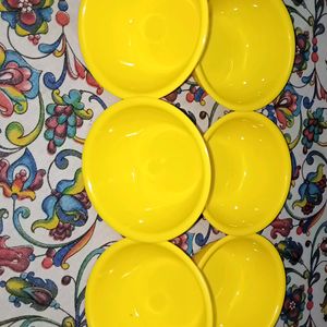 6p Yellow Bowl Set