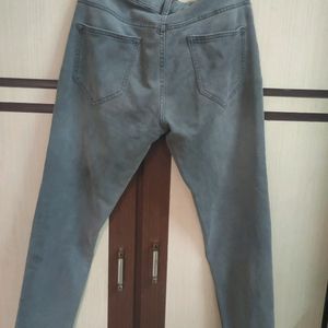 Premium Slightly Distressed Grey Jeans