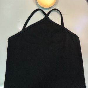 Black Halter Neck Top