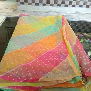 Multi Color Beautiful Saree