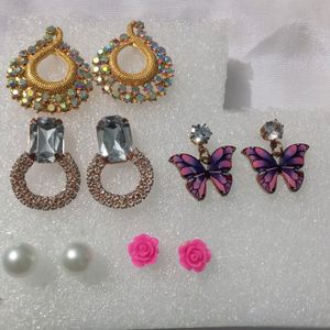 5 Pairs Earrings