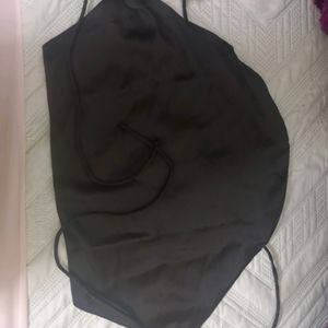 Silk Backless Black Top