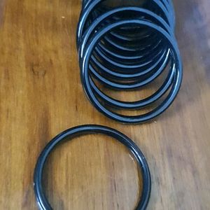 Black Bangles For Babies 12 Pcs (Pack Of 1)