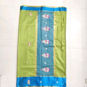 Silk Saree With Bud Work