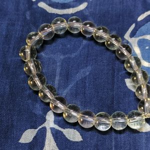 Transparent White Bracelet | Glass Beads Bracele