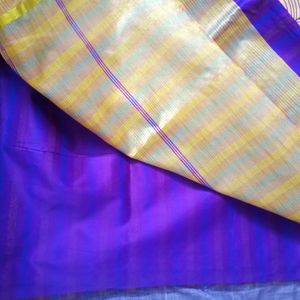 Violet Striped Saree BRAND NEW !