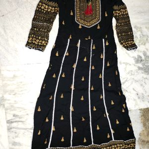 Long Ethnic gown with dupatta set