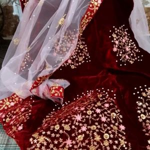 Velvet Lehenga Choli Beautiful