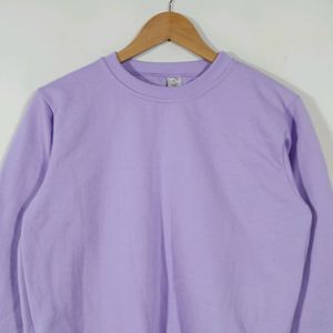 Lavender High Neck Sweatshirt(Women's)