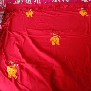 Red Colour Quilt Pure Cotton