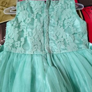 Small Baby Light Green Frock..