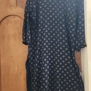 A Line Black Kurti