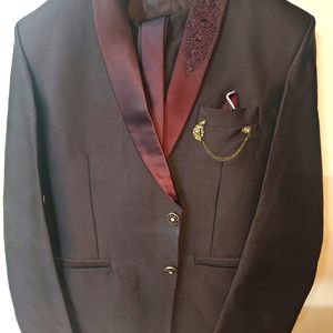 Coat Suit New (Wine Colour)