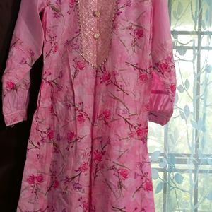 A-Line Frock With Afghani Salwar Dupatta