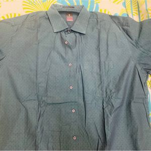 Van Heusen Teal Green Mens Shirt