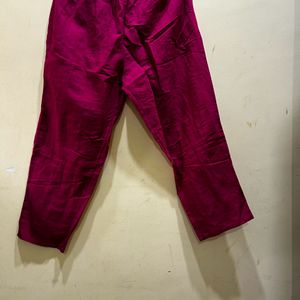 Berrylicious Dark Pink Kurta Set Size L