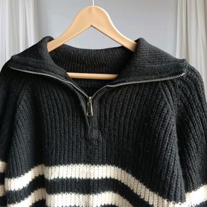 Striped Knitted Cardigan