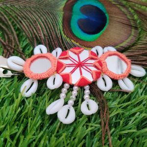 Handmade Real Mirror Hair Clip