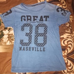 Great 38 Nashville Light Blue Tshirt