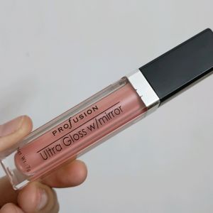 Pink Lip Gloss With Mirror