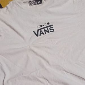 White Baggy Back Print T Shirt