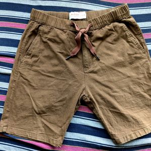 2 Snitch Linen Shorts (Black+Brown) W32