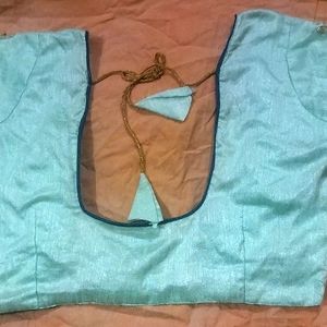 Cyan Colour Blouse