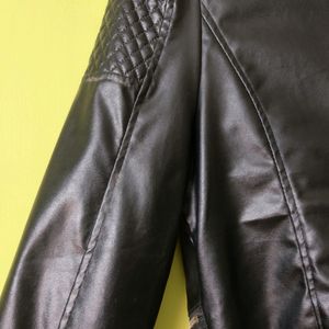 Black Biker Leather Jacket