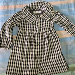 Zara GHINGAM CHECK DRESS