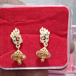 Gold Jumki Earrings