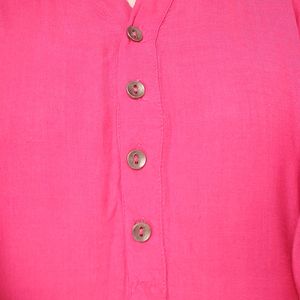 Trendy Women Full Sleve Kurti(S) , Colour: Cerise