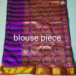 Multi Colour Kanjeevaram Silk Saree