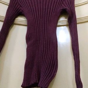 Women Ribbed Knitted Top