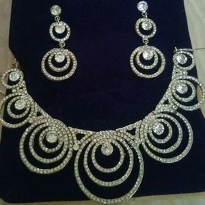 Diamond Stone Necklace Set