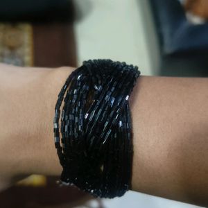 Black Beads Bracelet