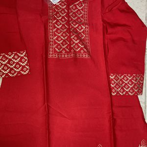 Red Festive Kurti