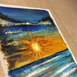 Sunset Using acrylic Colors