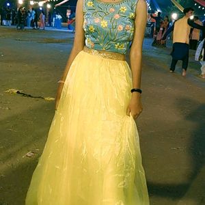 Yellow Colour lehenga