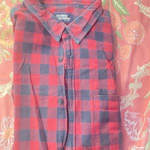 Red And Blue Checks Shirt  Size XL