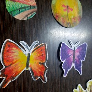 8 Stickers Set With Freebie