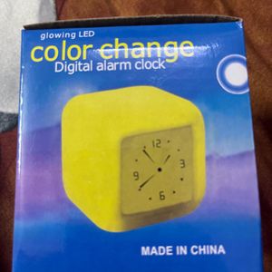 Color Changing Digital Alarm Clock - 1 Pc