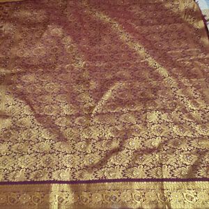 Maroon Silk Saree