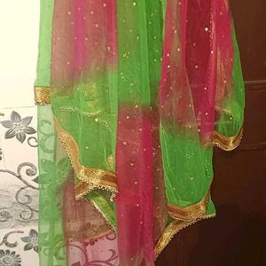 Net Dupatta With Free Gift