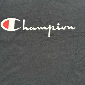 Champions Black Crop Top