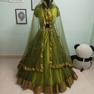 Green Lehenga