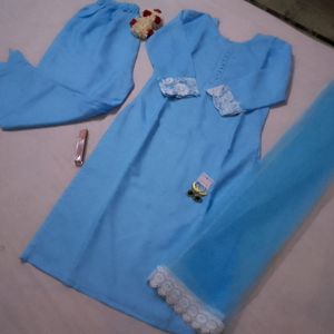 Sky Blue Heaven Suit Set Total New