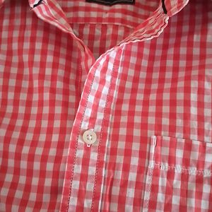 PRICE DROP Classy Orange Checks Shirt