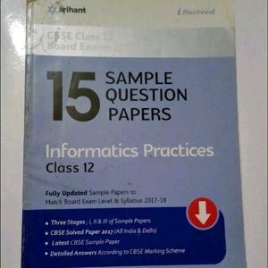 IP Chapterwise For Class 12th & 15 Sample Qs Book