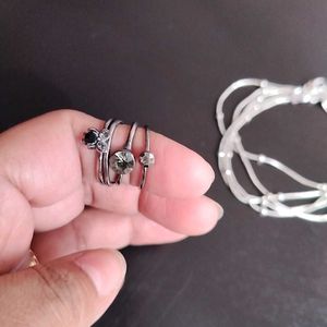 Combo Of Bracelet And Rings (4)